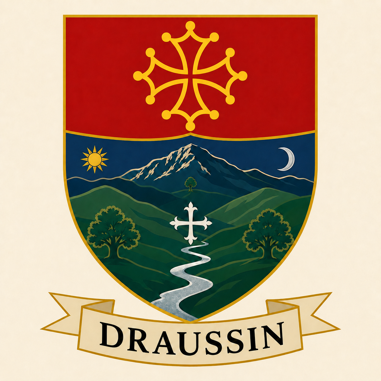 Blason officiel du Réseau mondial des Draussin